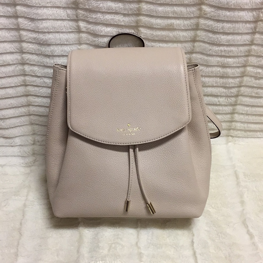 NWT Kate Spade Small Breezy Backpack - beige - Picture 1 of 7